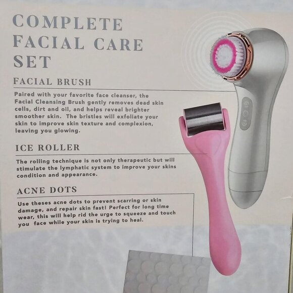 Catherine Malandrino ✦ Facial Set ✦ Cleansing Brush Ice Roller & Acne Dot NWT - Picture 3 of 9